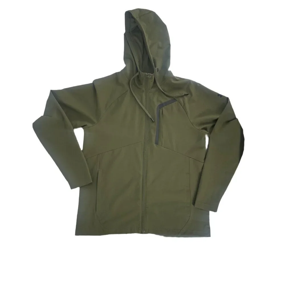 🫒 Under Armour Sportstyle Elite 4-Way Stretch Jacket Olive S 🫒 - Picture 4 of 8